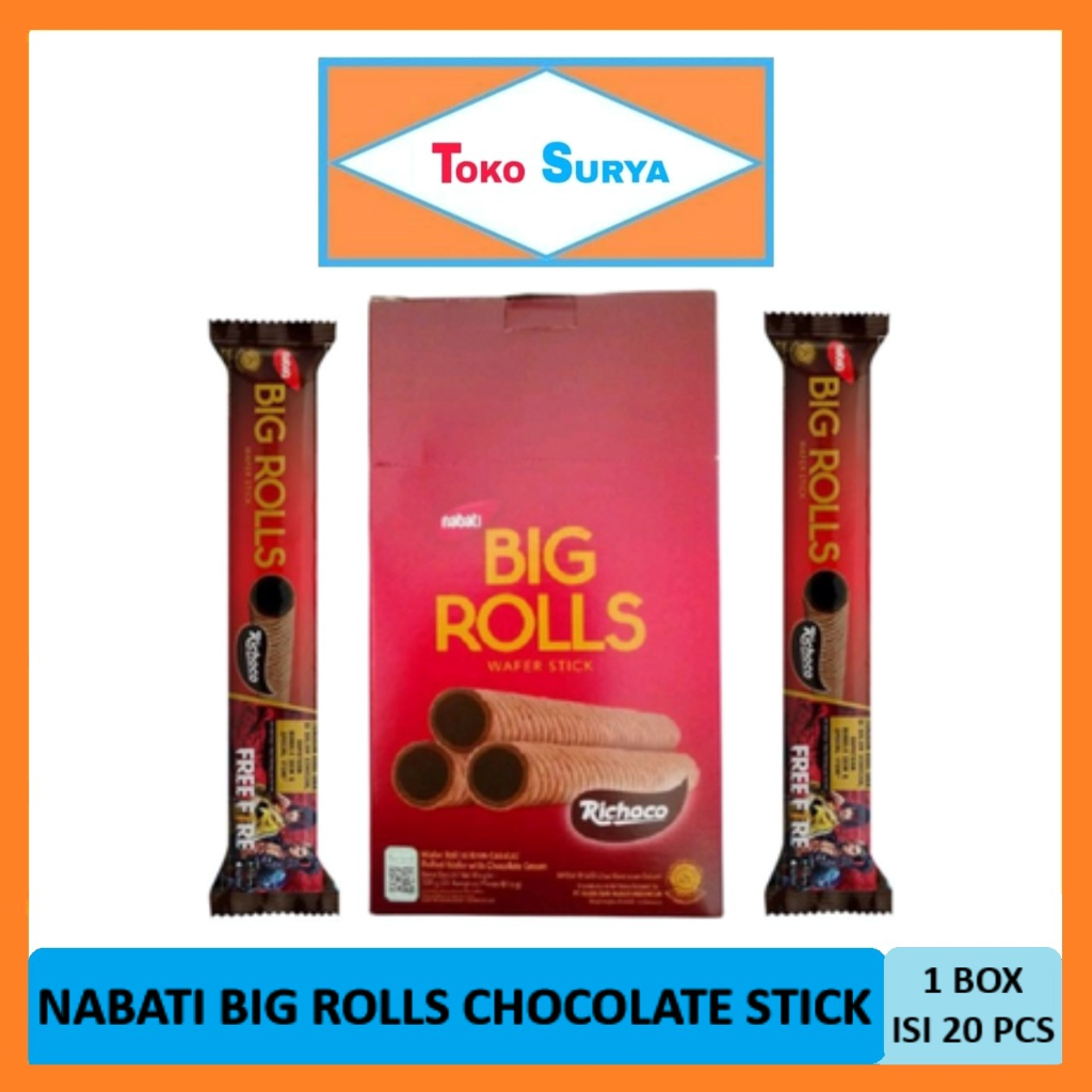 Jual Nabati Big Rolls Wafer Stick Chocolate Cream X Gr Shopee Indonesia