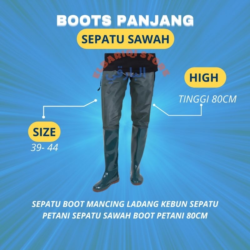 Jual Sepatu Boot Sawah Panjang Petani Pemancing Pekebun Shopee Indonesia