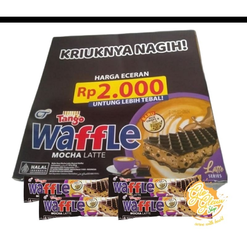 Jual Wafer Tango Waffle Mocha Latte box isi 12 pcs | Shopee Indonesia