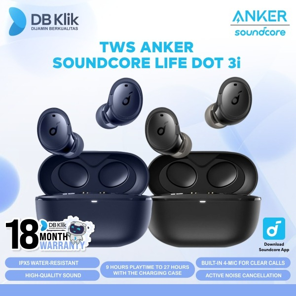 Jual TWS Anker Soundcore Life Dot 3i B2B A3982 Earphone ANKER A3982