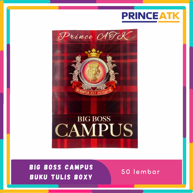 Jual (1 BUKU) BUKU TULIS BIG BOSS CAMPUS ISI 50 LEMBAR UKURAN BOXY / B5