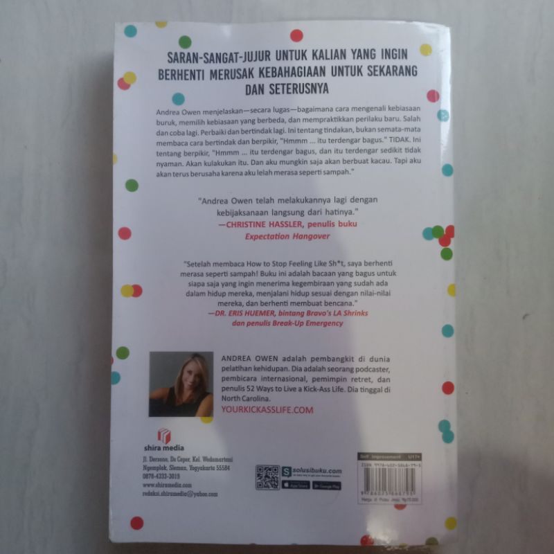 Jual Preloved Buku How To Stop Feeling Like Sh*t - Andrea Owen / Buku ...