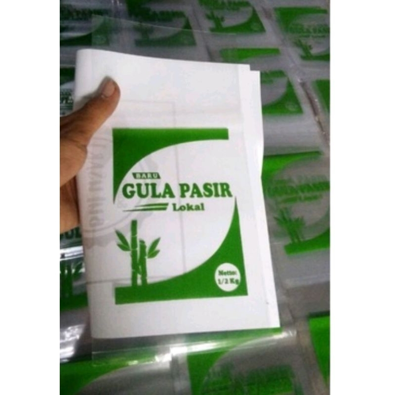 Jual PLASTIK KEMASAN GULA PASIR 500g ISI 50 PCS | Shopee Indonesia