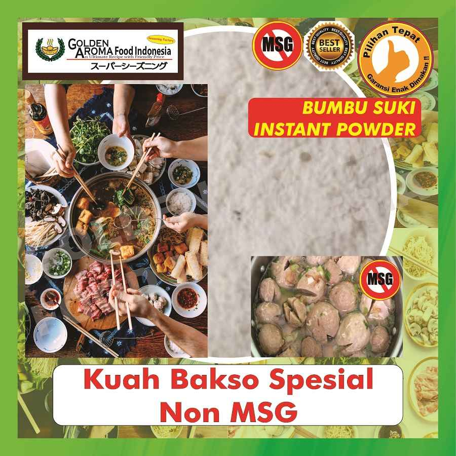 Jual Bumbu Instan Rasa Kuah Bakso Spesial Non Msg Kg Steamboat Shabu Hotpot Suki Rasa Baso Soup