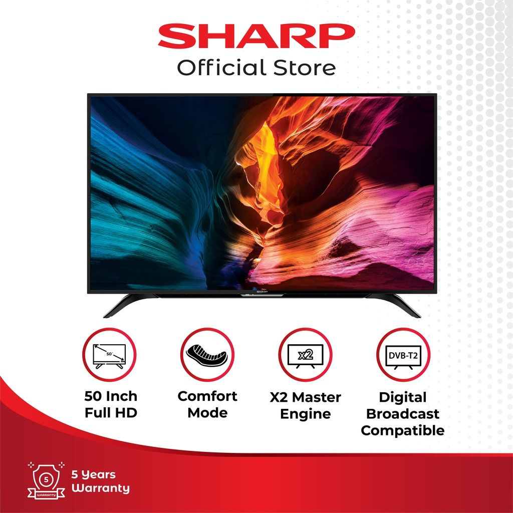 Jual TV LED Sharp 50 Inch Android 11 GoogleTV 2T-C50EG1i / 50EG1i