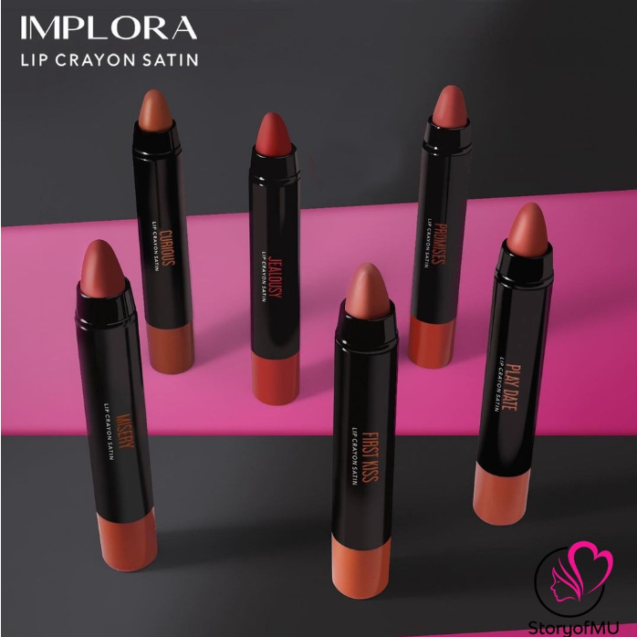 Implora Lip Crayon Satin Moisturizing Long-Lasting