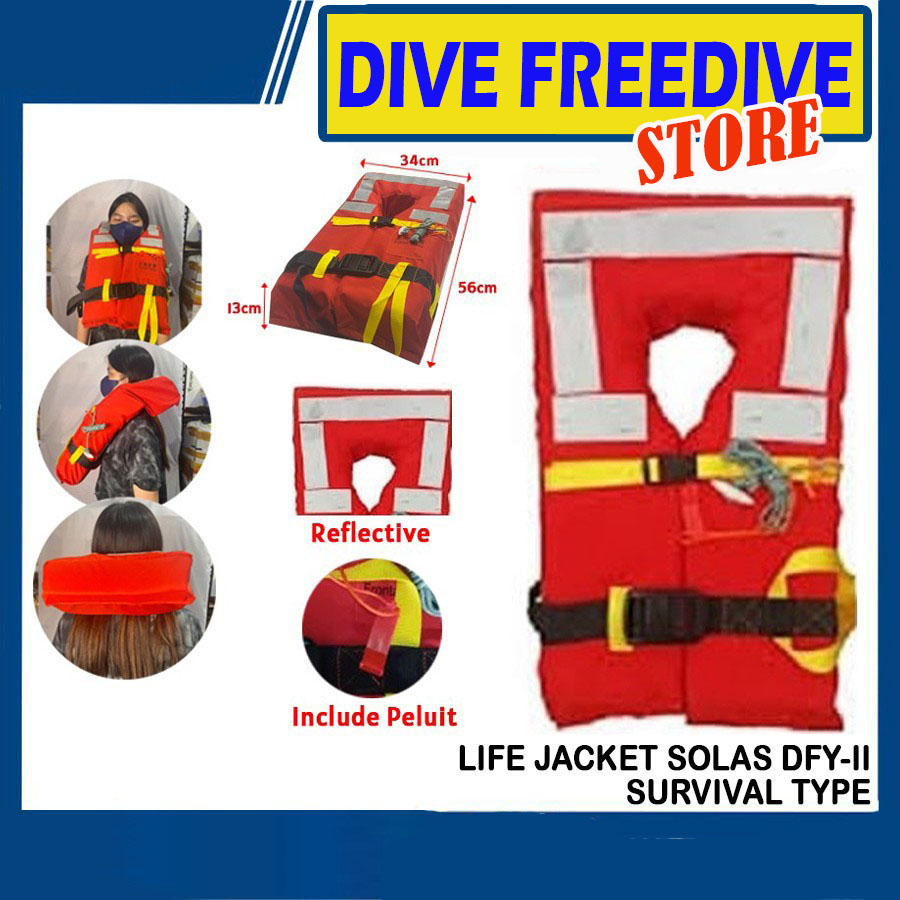 Jual Pelampung Vest Life Jacket DfyII Survival Type New Solas Type Jaket Rompi Floating Buoy
