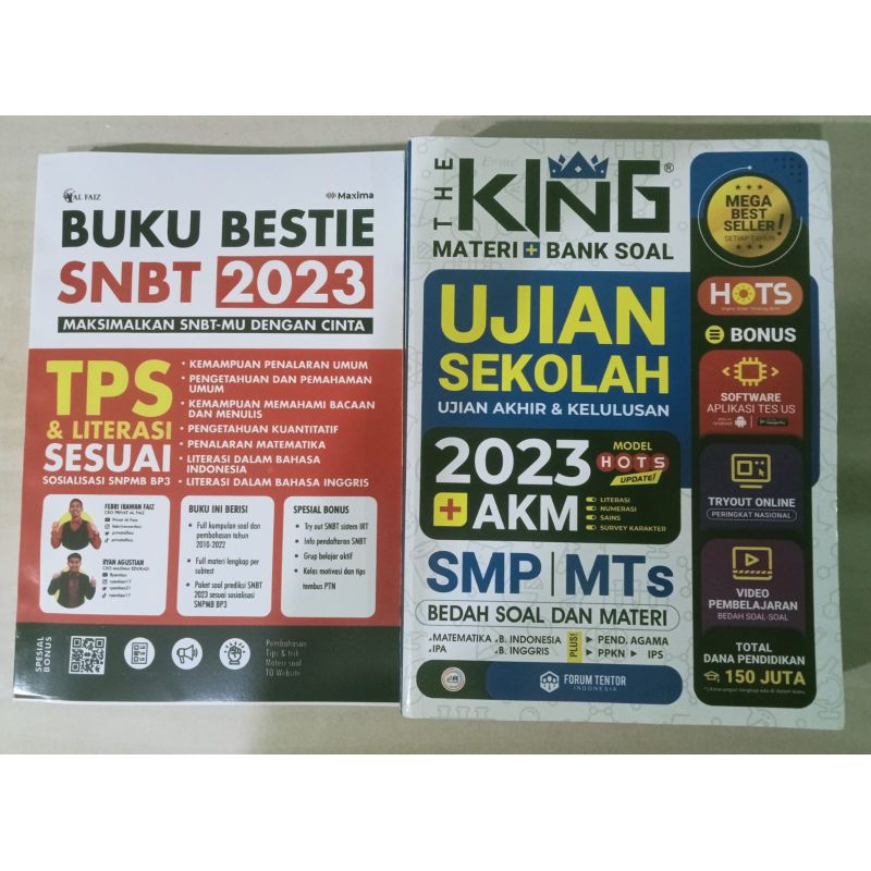 Jual Buku Bestie SNBT 2023 TPS + Buku Ujian Sekolah 2023 SMP/ MTS ...