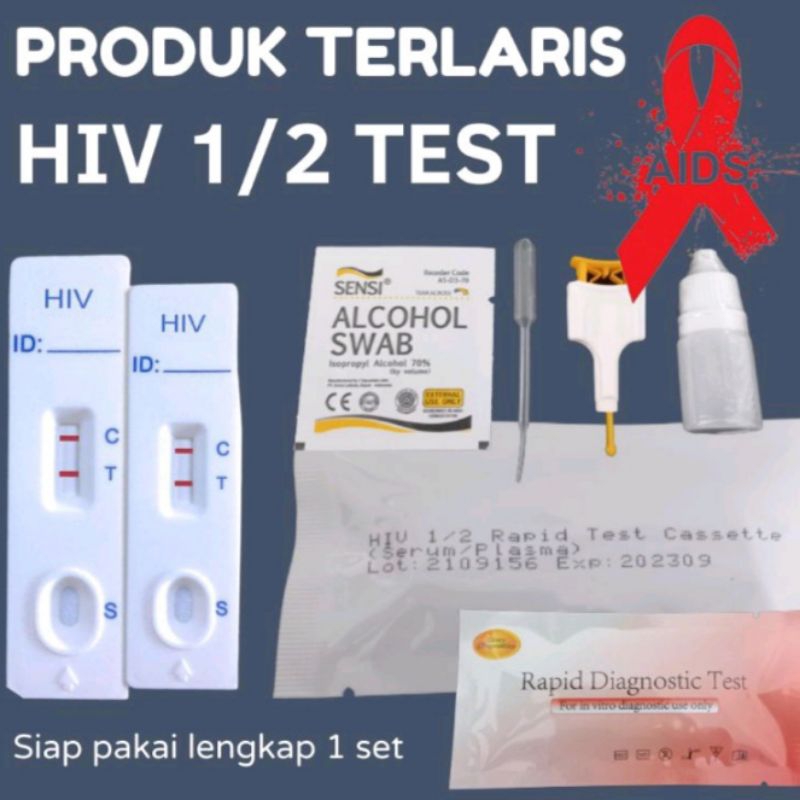 Jual Alat Uji Hiv Card Isi 2 Pcs Tes Hiv Haids Akurat Mandiri