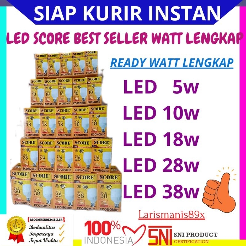 Jual Score Lampu Led Watt Lengkap Hrga Ekonomis Shopee Indonesia