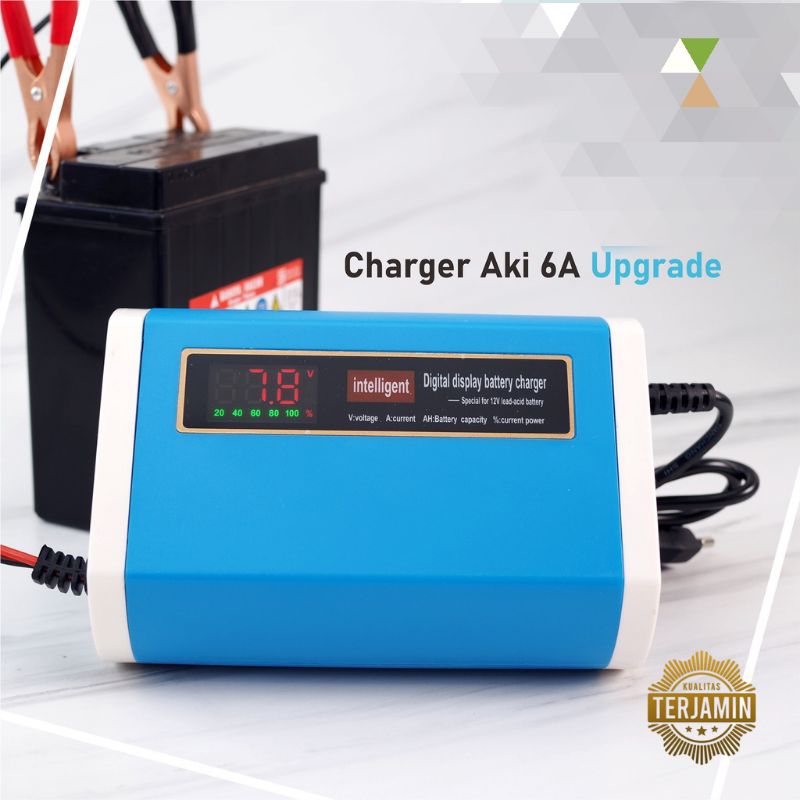Jual Charger aki 6A charger accu cas aki 6 ampere aki mobil | Shopee