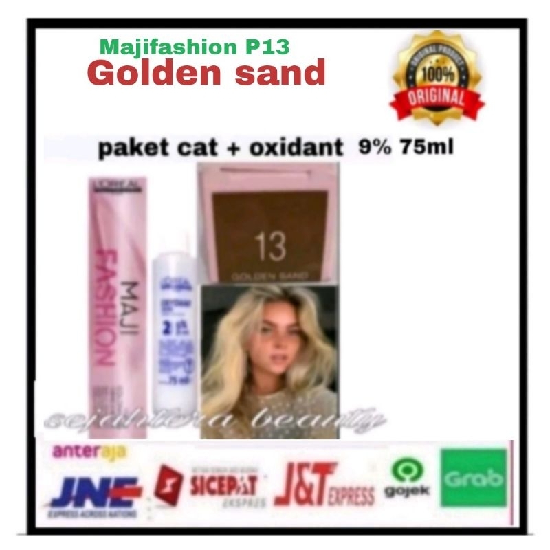Jual cat rambut loreal maji fashion majifashion 13 GOLDEN SAND pewarna ...