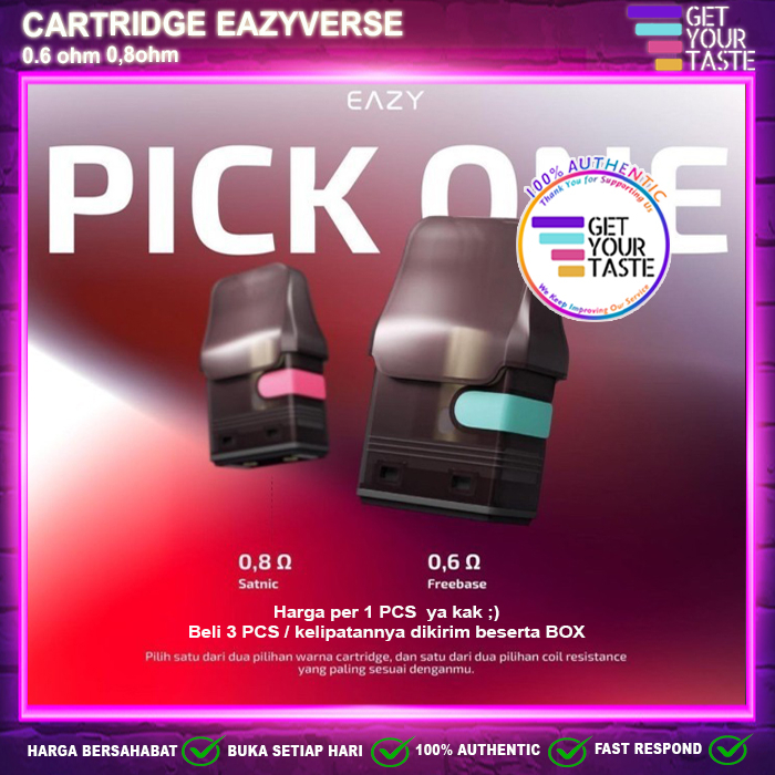 Jual Cartridge Eazyverse Pod Kit Replacement Authentic By Eazy Verse Corp Shopee Indonesia