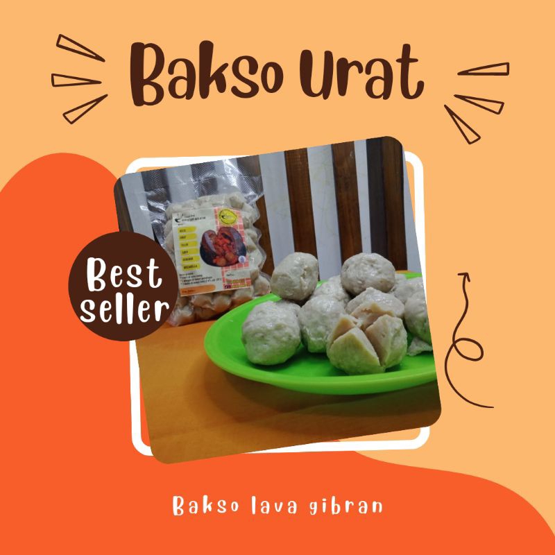 Jual Bakso Urat Kemasan Frozen 650 Gram Tersedia Bumbu Kuah Bakso