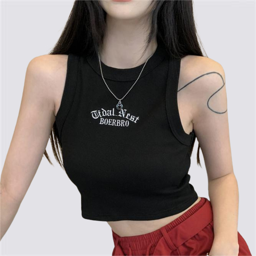 Jual Xiaozhainv Tanktop Crop Top Korean Style Atasan Wanita