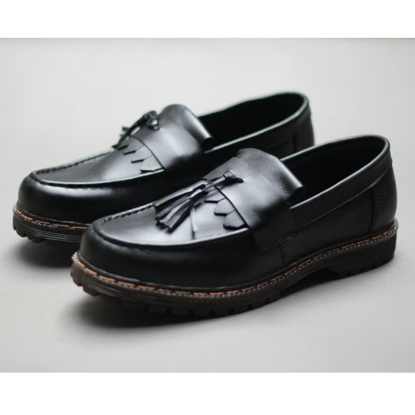 Jual Black Master - Sepatu Kasual Kulit Sol Docmart Pria Vytta Black ...