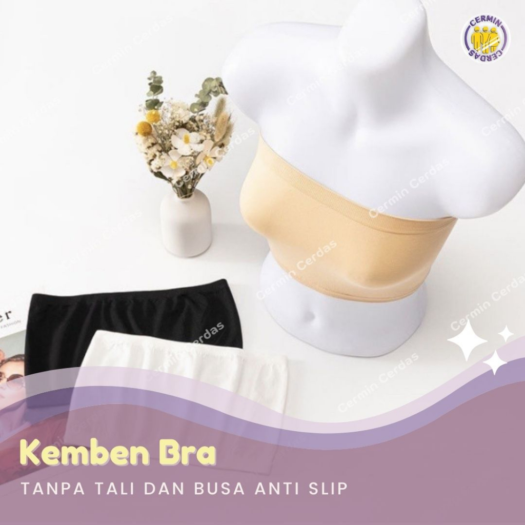 Jual Kemben Bra Pakaian Dalam Wanita Seamless Tanpa Tali Dan Busa Anti