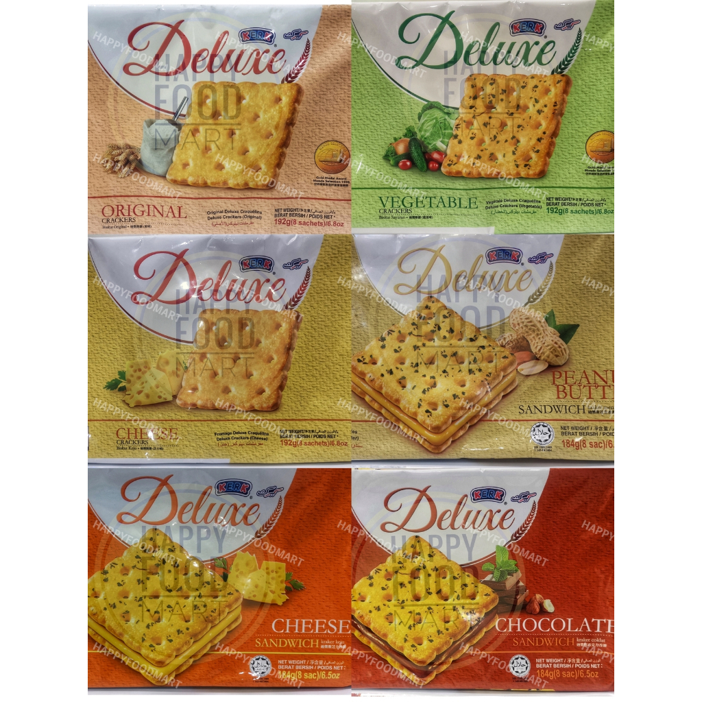 Jual [HALAL] KERK DELUXE PLASTIK/CHEESE BISCUIT/VEGETABLE CRACKER