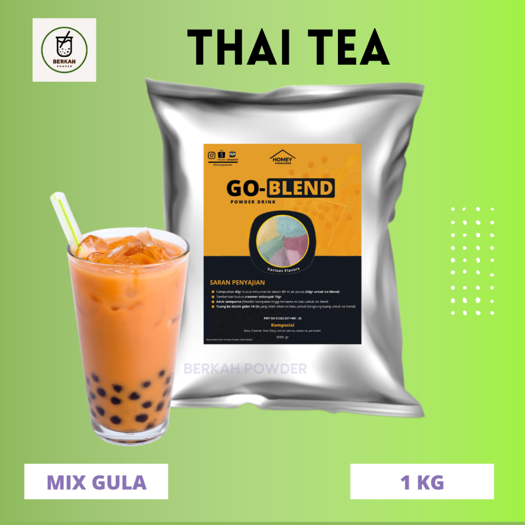Jual Bubuk Minuman THAI TEA 1Kg / Bubuk minuman rasa THAI TEA 1Kg ...