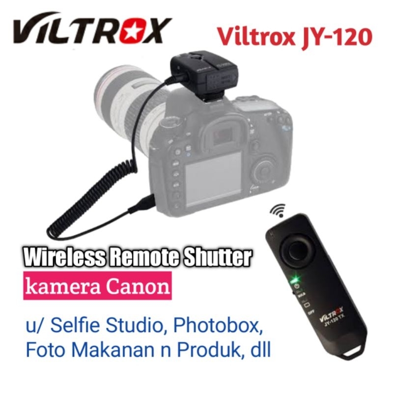 Jual Viltrox JY120 Wireless Canon Remote Shutter Photobox Selfie