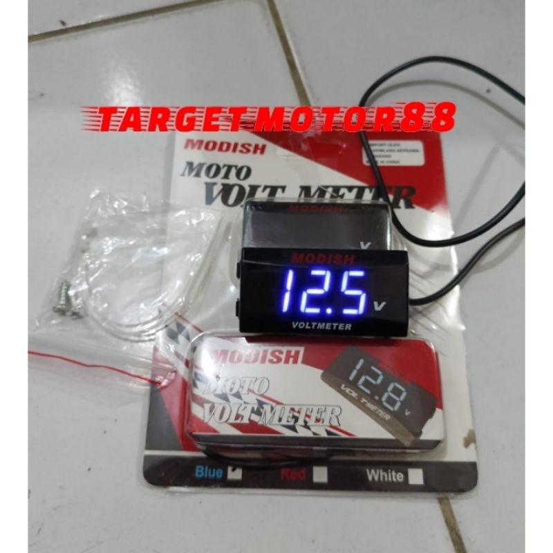 Jual VOLTAGE VOLT METER MOTOR MODIS DIGITAL LED VOLTMETER UNIVERSAL ...