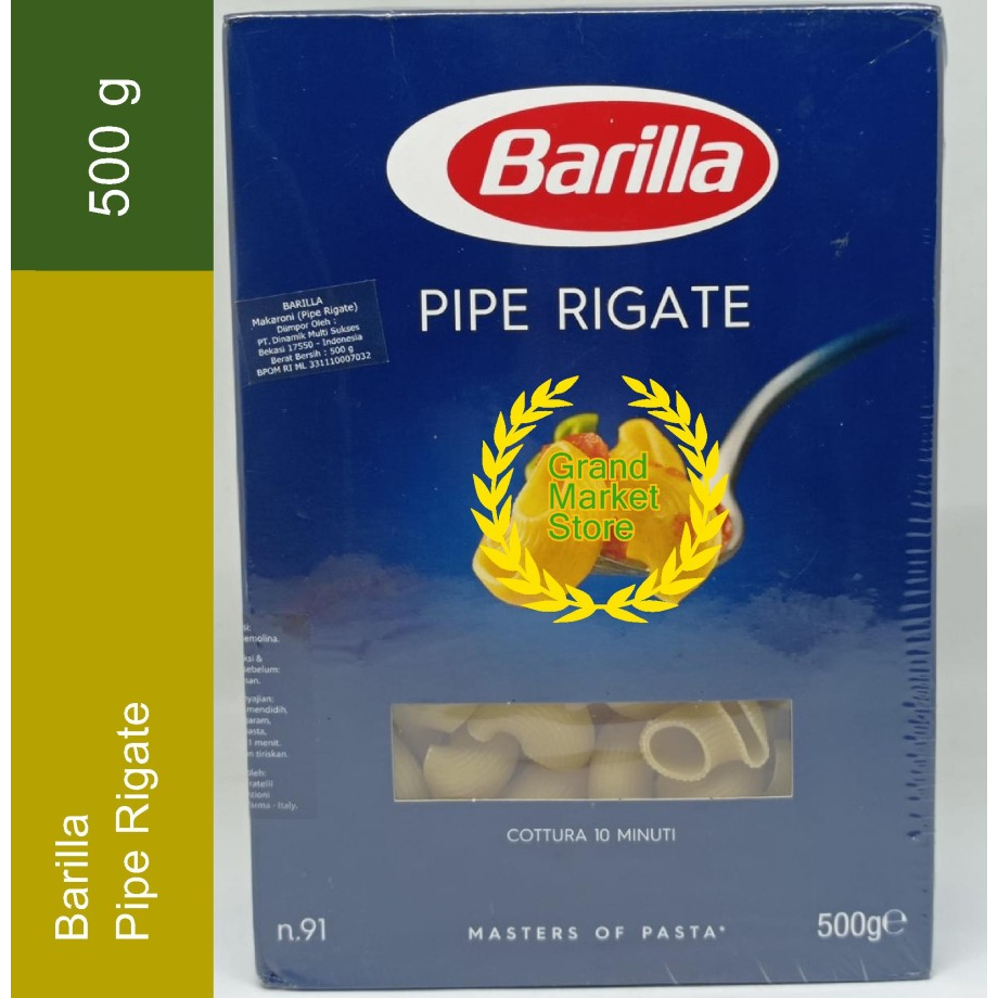 Jual Barilla Pasta Pipe Rigate Macaroni 500 gr - Master of Pasta ...