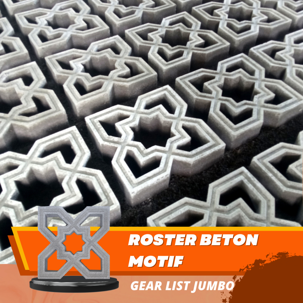 Jual Roster Beton Minimalis Atau Loster Beton Motif Gear List Besar ...