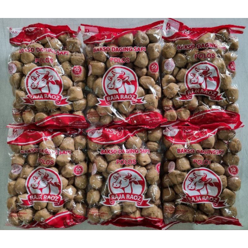Jual BAKSO SAPI POLOS RAJA RAOZ 700GR ISI 50PCS | Shopee Indonesia