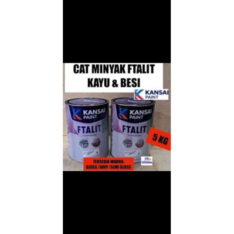 Jual Kansai Ftalit 5kg Cat Kayu Dan Besi Warna Kilapglosssemi Gloss Dan Warna Doff Shopee 8924