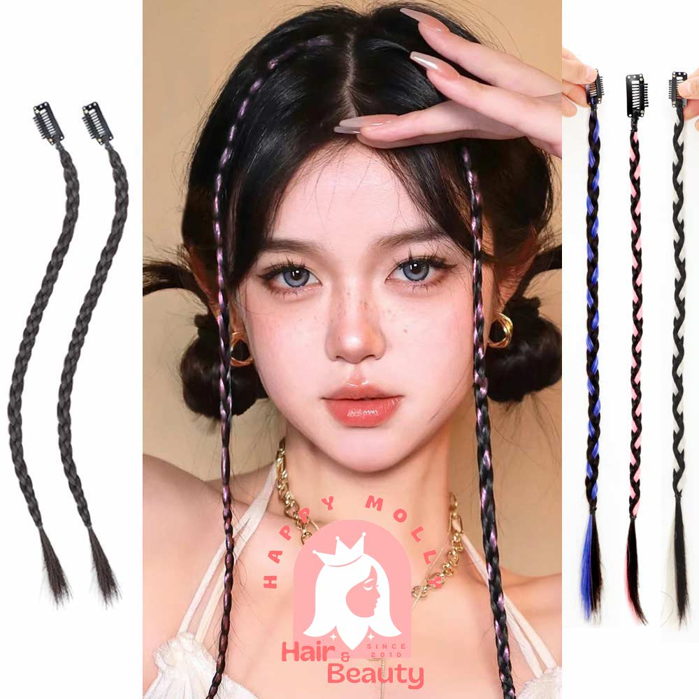 Jual 1 pcs Hair Clip Extension Kepang Highlight Rambut Sambung Palsu