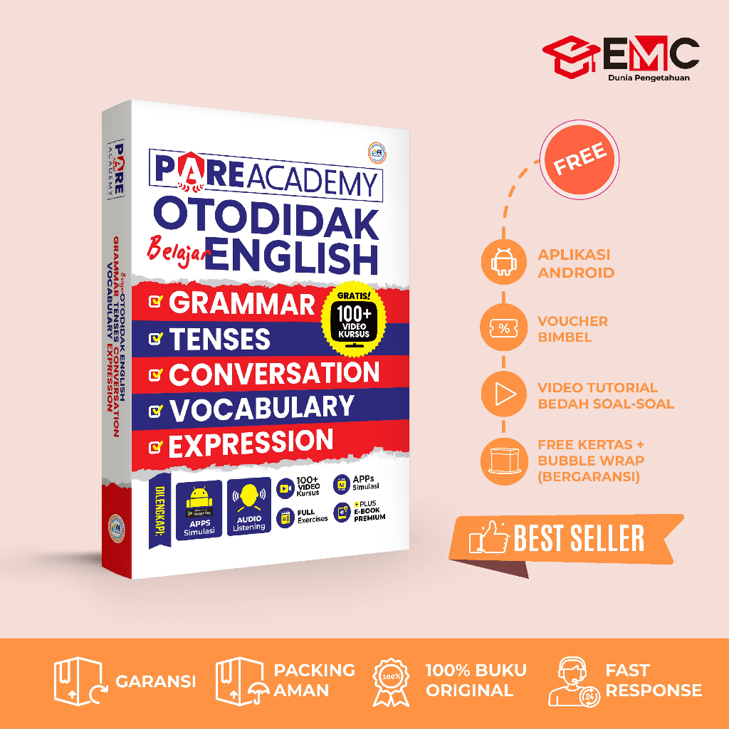 Jual EMC Buku Pare Academy Otodidak Belajar English | Shopee Indonesia