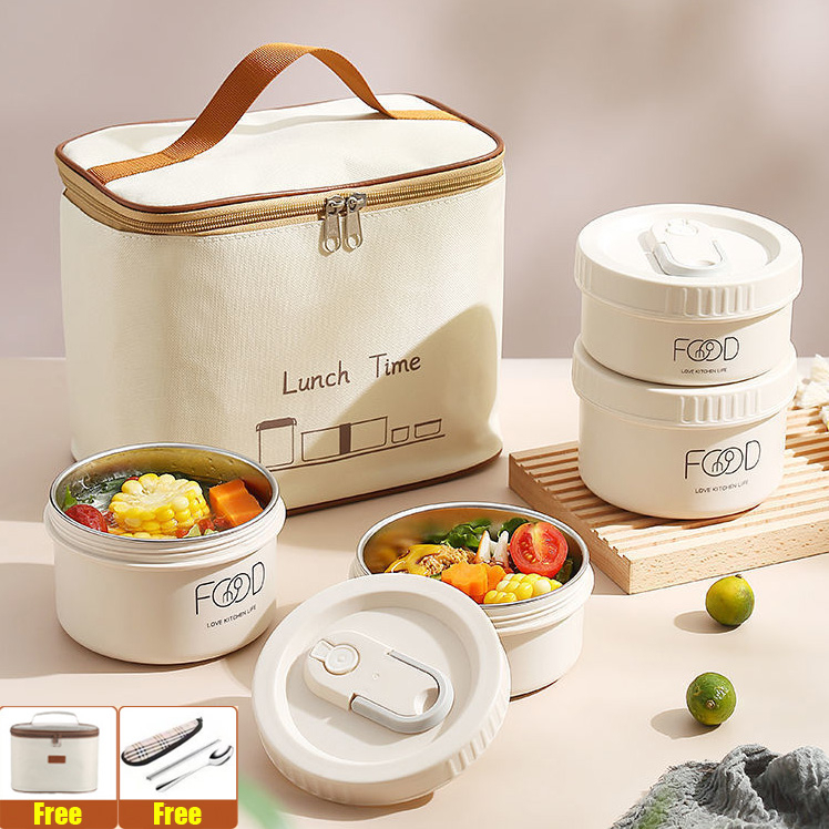 Jual Kotak Makan Lunch Box Siang Bento Portabel Tahan Bocor Gaya Jepang