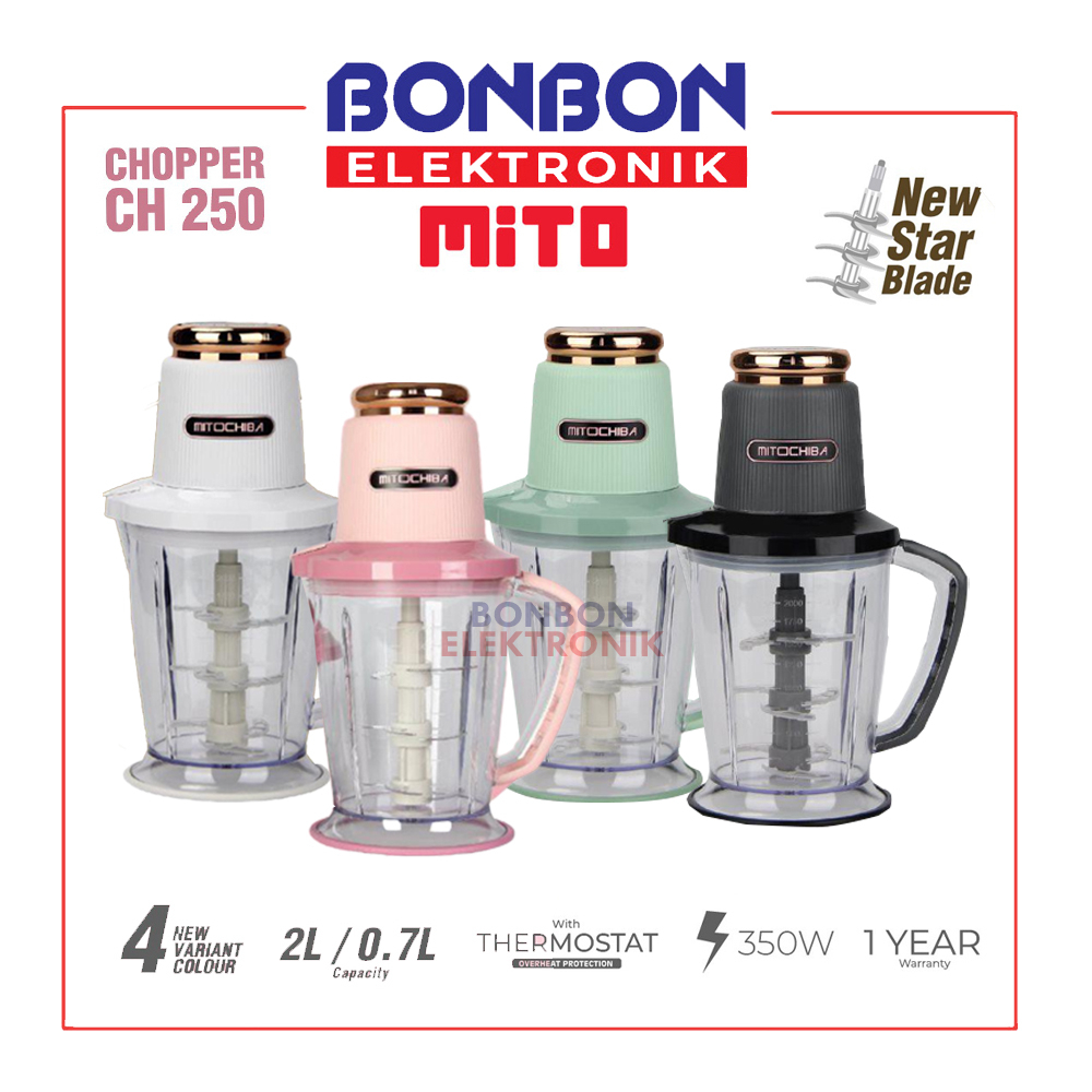 Jual MITOCHIBA STAR Chopper 2L CH 250 / CH250 Penggiling Daging, Es ...