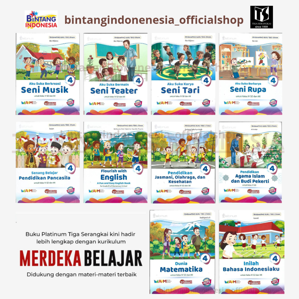 Jual Platinum Buku Pelajaran Kelas 4 Sd Kurikulum Merdeka Shopee