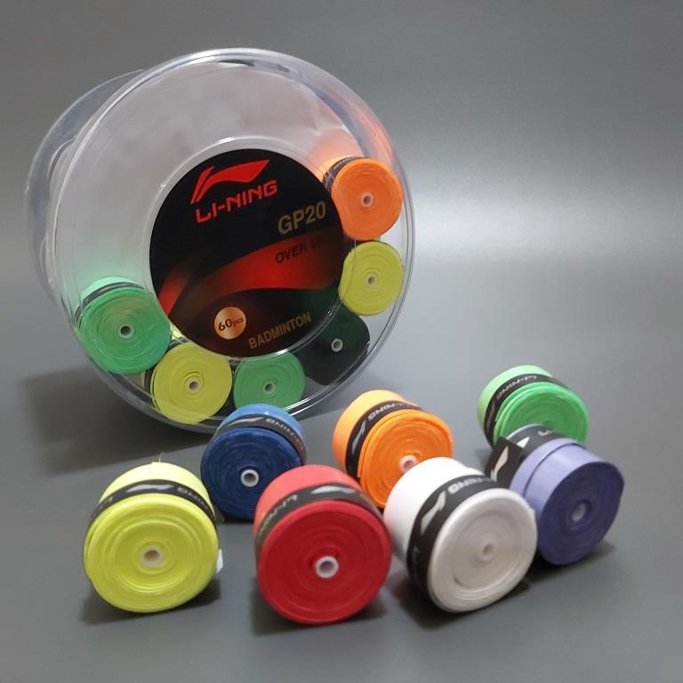 Jual Grip Raket Badminton Tenis Lining / HUNDRED Overgrip Karet Tipis ...