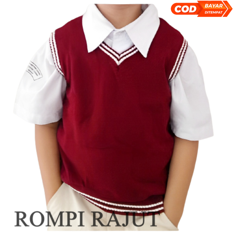 Jual Rompi Anak Rajut Striped Jersy-TK-SD (Usia 2-12 Tahun) - Trendi ...
