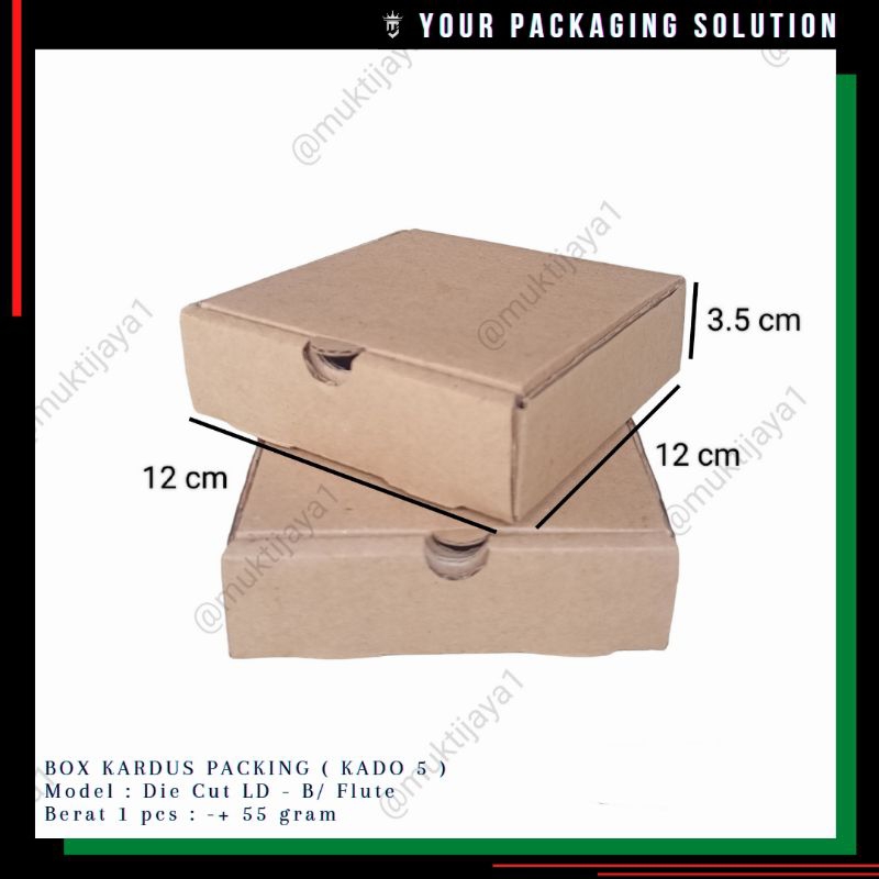 Jual BOX KADO 5 • 12x12x3.5cm LD • Kotak/ Kardus/ Karton Shopee Indonesia