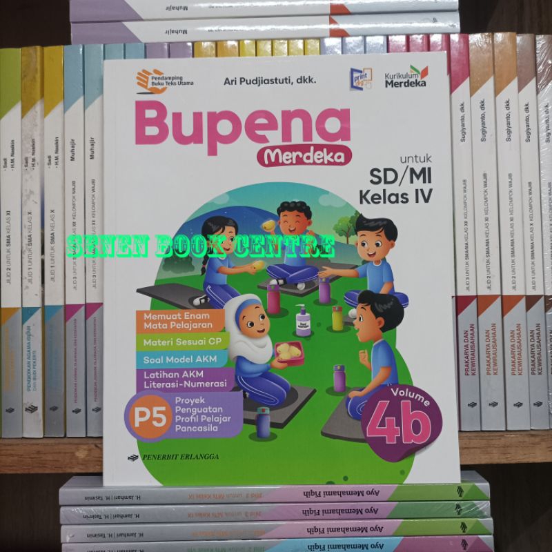 Jual Buku Bupena 4B Kelas 4 SD Kurikulum Merdeka Erlangga Original ...