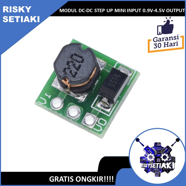 Jual MODUL DC-DC STEP UP MINI INPUT 0.9V-4.5V OUTPUT 5V BOOST CONVERTER ...