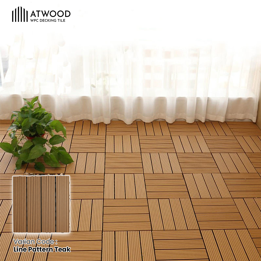 Jual Decking Tile Wpc Lantai Kayu Bongkar Pasang Ubin Taman