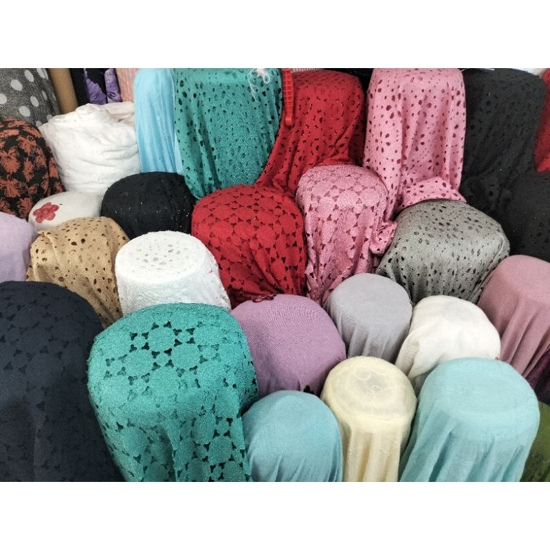 Jual BAHAN MULTI LINEN BOLONG ATAU RAJUT BOLONG | Shopee Indonesia