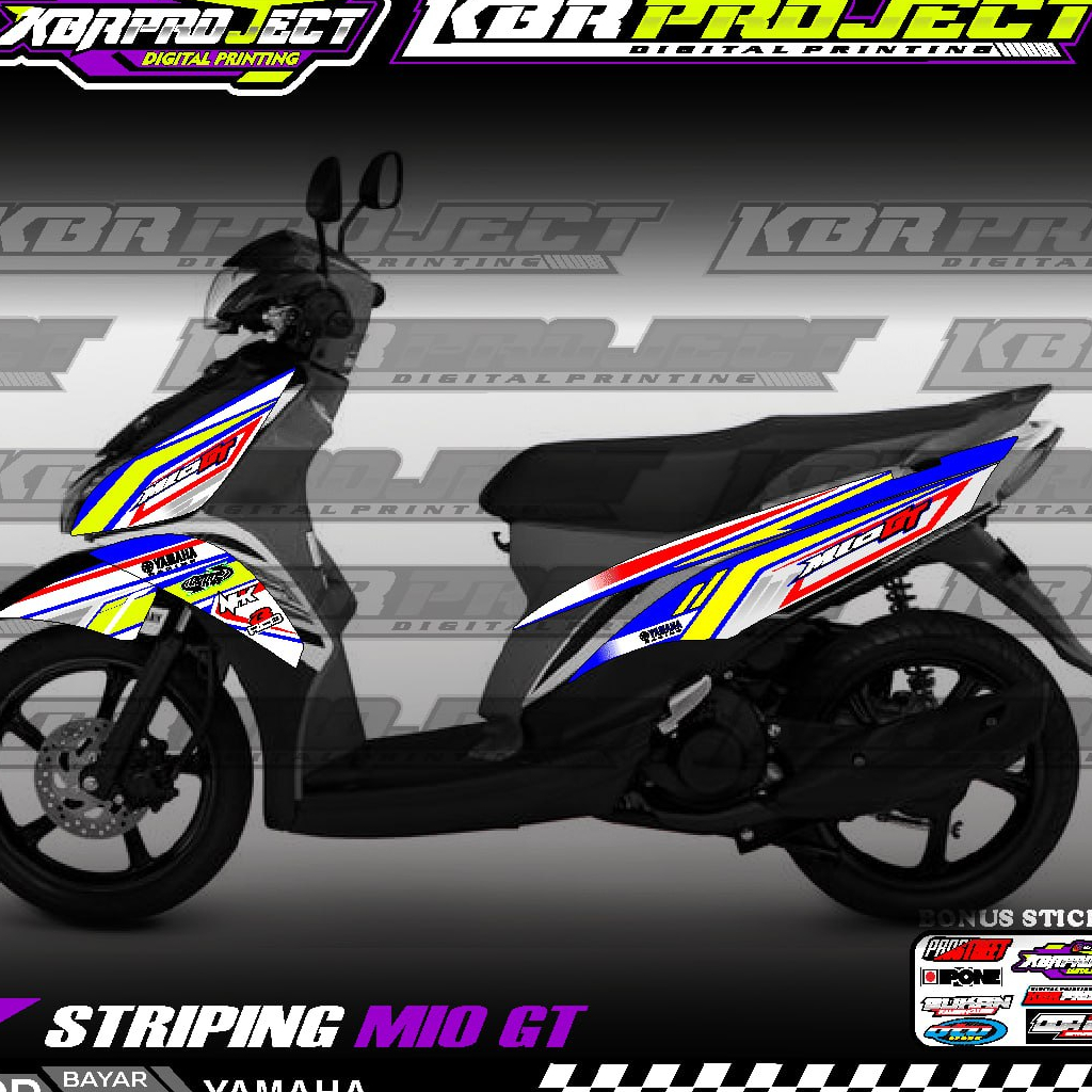 Jual MIO GT CS STIKER STRIPING MOTOR KEREN LIS VARIASI MIO GT CS STIKER ...