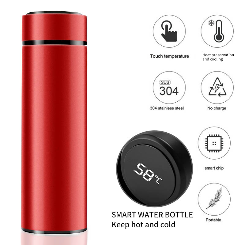 Jual LED temperature display smart cup tumbler / termos vacuum thermos ...