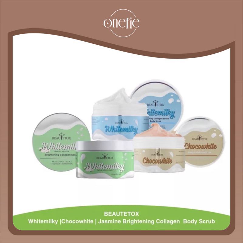 Jual Body Scrub By Beautetox Whitemilky Jasmine Chocowhite Shopee Indonesia