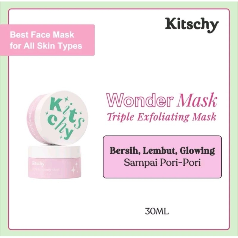 Jual Kitschy Wonder Mask Triple Exfoliating Mask (Chemical, Physical