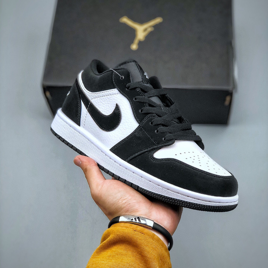 SEPATU NIKE AIR JORDAN 1 LOW BLACK WHITE ORIGINAL BNIB