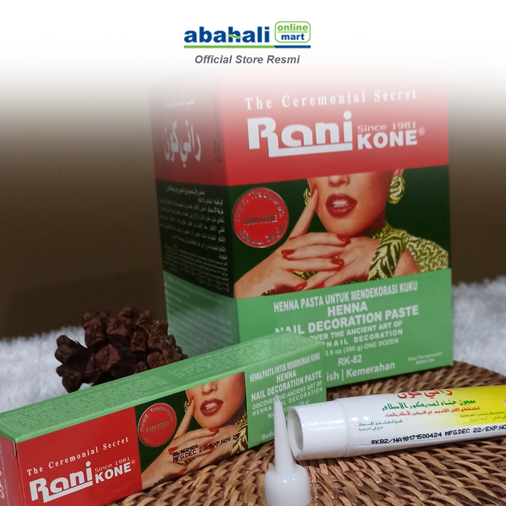 Jual Henna/Heena Rani Kone RK 82 RED 30gr Kemasan Internasional ...