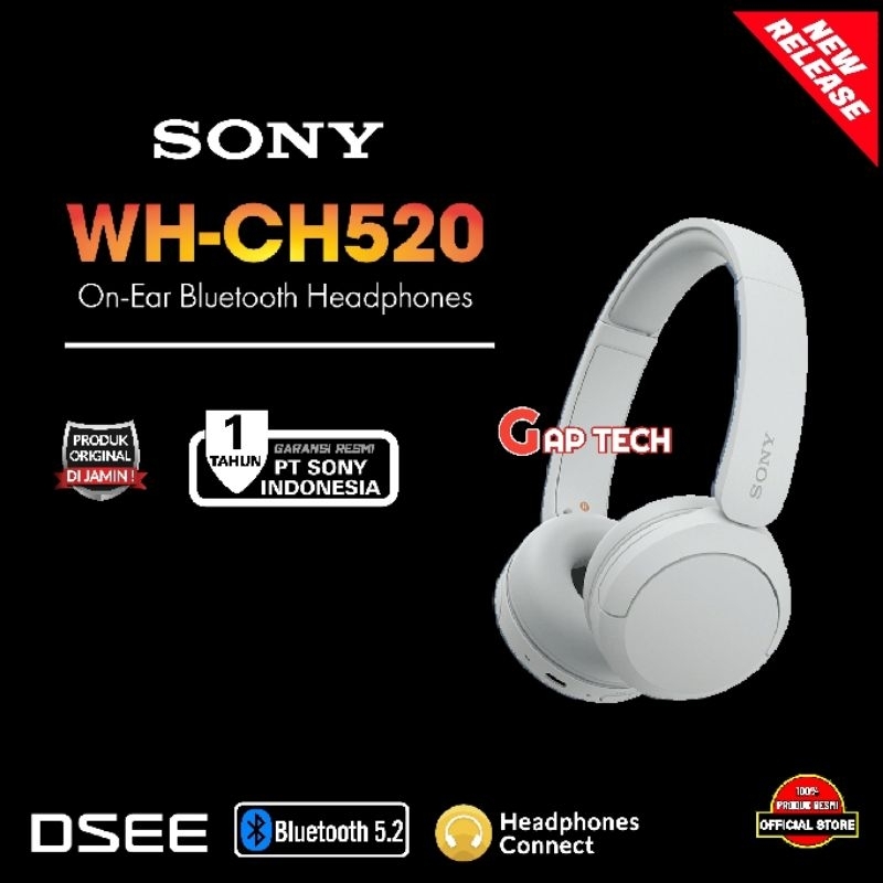 Jual Sony WH CH520 / CH 520 Successor WH CH510 On-Ear Bluetooth ...