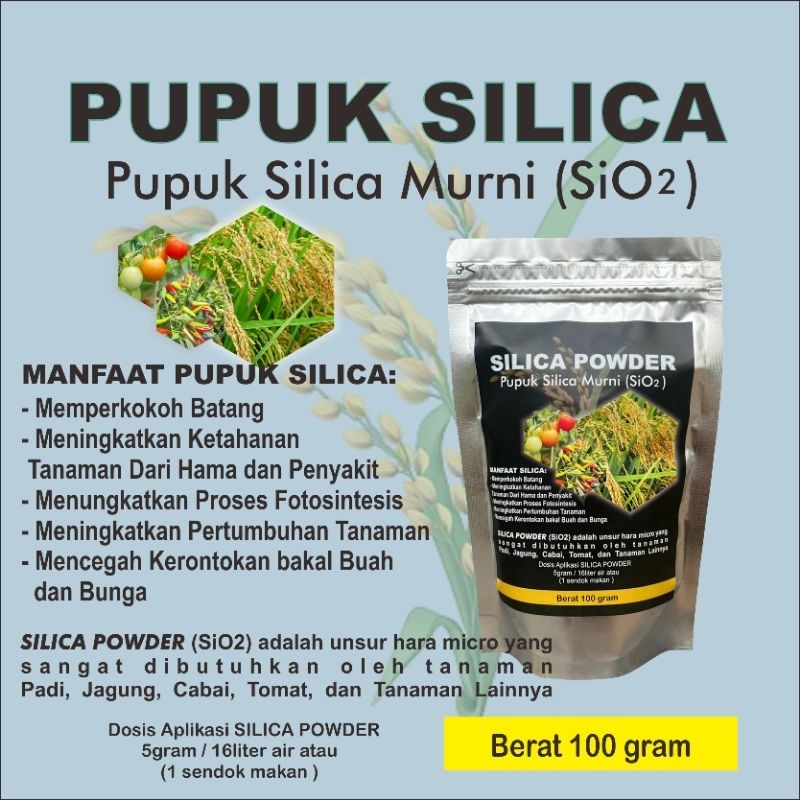 Jual pupuk silica sio2 untuk tanaman 100gram | Shopee Indonesia