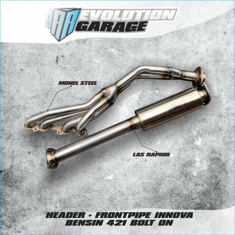 Jual HEADER+FRONTPIPE INNOVA BENSIN MONEL TEBAL AR MUFFLER GARAGE ...